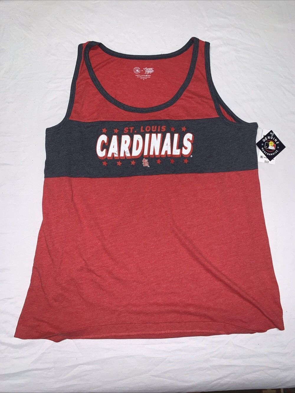 New St. Louis Cardinals Mens Size XL Muscle Tank Top Red Shirt NWT